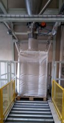 Conveying, storage and dispatch of potato protein
