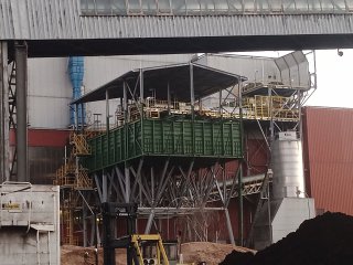 External and internal transport of biomass for K6 boiler