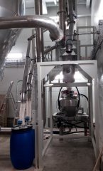 Conveying, storage and dispatch of potato protein
