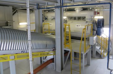 Míchací centrum vedlejších energetických produktů