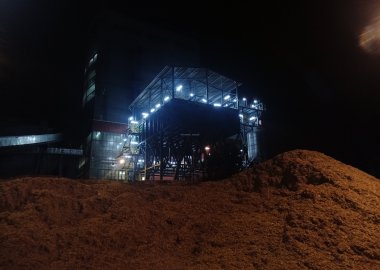 External and internal transport of biomass for K6 boiler