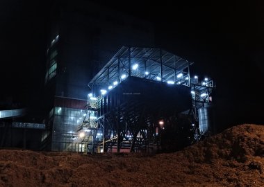 Zewnętrzny i wewnętrzny transport biomasy dla kotła K6