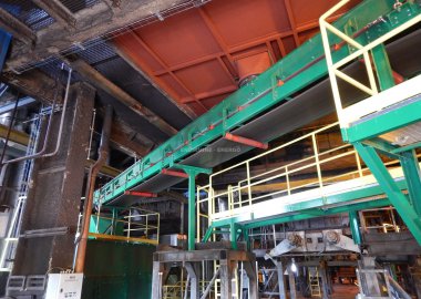 Internal biomass conveying